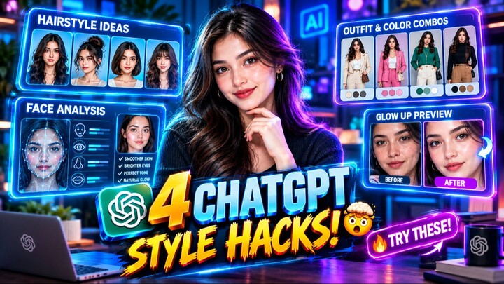 4 ChatGPT Prompts That Reveal Your Best Look 🤯🔥 | Hair, Skin & Outfit Tips