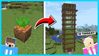 MIPAN & ZUZUZU Buat Pertanian Jelek Menjadi Modern! FARM OTOMATIS 10 LANTAI - Minecraft Survival