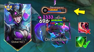 NEW META KARINA TRUE DAMAGE BUILD🔥(Karina Best Build 2024) - MLBB