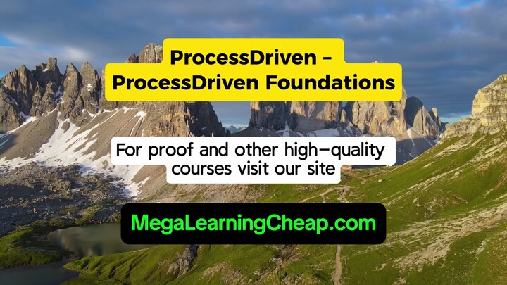 ProcessDriven – ProcessDriven Foundations