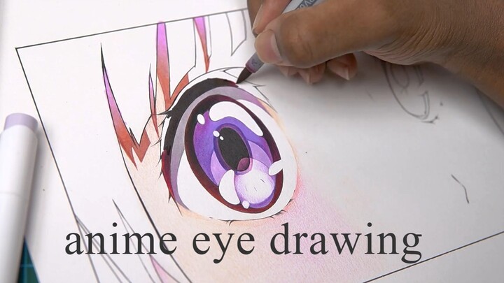 Anime eye Drawing