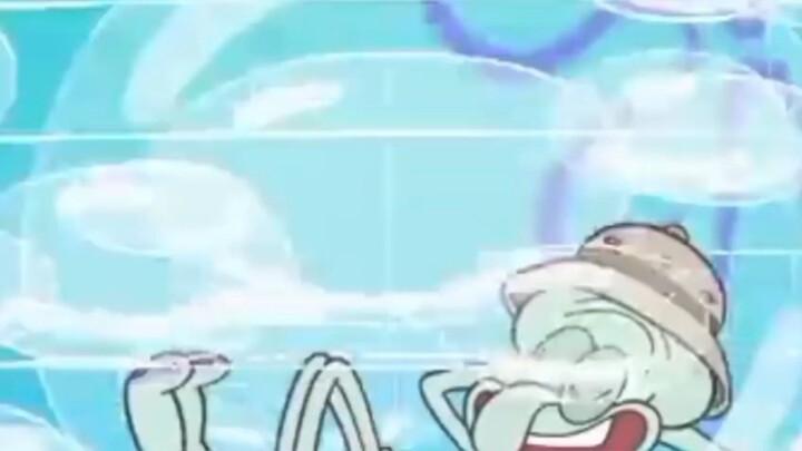 Spongebob Squarepants Squidward terjebak di gelembung