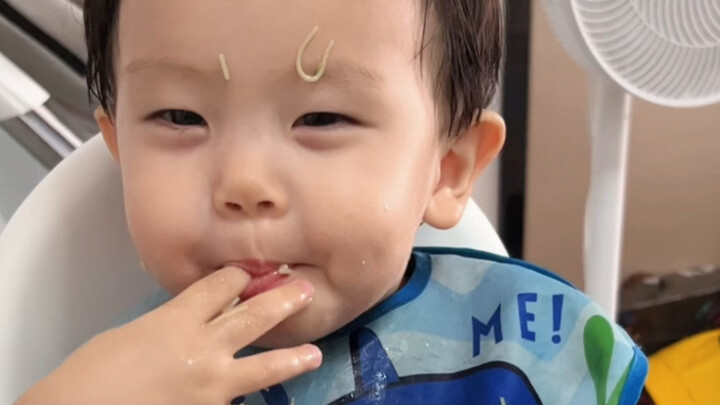 I gave myself two English letters tattooed on my eyebrows, haha.