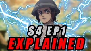 Attack On Titan Season 4 Episode 1 EXPLAINED + BREAKDOWN!