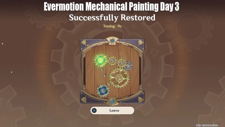 Evermotion Mechanical Painting Day 3 Speed Run Guide - 9s Gameplay