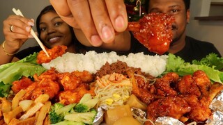 KOREAN FOOD! Spicy bulgogi, Yangnyeom Chicken - Mukbang eating show