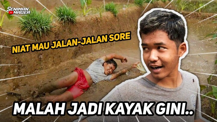 JALAN-JALAN SORE DI DESA MALAH JADI GINI ‼️