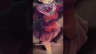 KARAKTER ANIME CEWEK DANDERE PALING GEMESIN #shorts #anime #animeisekai