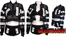 Baju Dance Korea Model Jaket Hiphop Wanita Warna Hitam