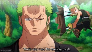 Zoro Reveals Why He Uses 3 Swords to Fight - One Piece