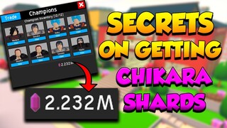 PAANO MAKAKUHA NG CHIKARA SHARDS! | Anime Fighting Simulator | Roblox