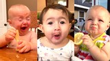 Try Not To Laugh : Fun and Fails Babies Eating Lemons for the First Time | Funny Videos
