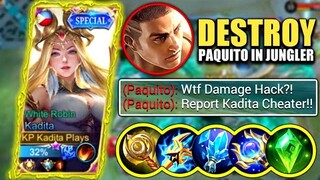 KADITA DESTROY PAQUITO IN RANK GAME!! 🔥 | KADITA BEST BUILD 2022 | TOP GLOBAL KADITA GAMEPLAY