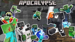 APOCALYPSE ZOMBIES (Minecraft PE/BE Mod/Addon/Map Showcase)