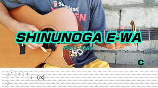 Shinunoga E-Wa - Fujii Kaze - Fingerstyle (Tabs) + chords