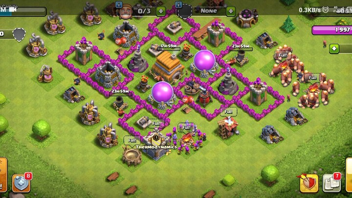 Clash Of Clans (Th6) Town Hall 6 attack strategy Giant,Wiz strat