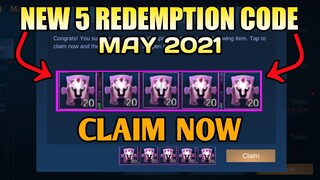 ML REDEMPTION CODES MAY 18, 2021 - REDEEM CODE IN MOBILE LEGENDS