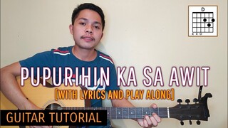 Pupurihin Ka Sa Awit - Musikatha(Guitar Tutorial) | Fellow Sheep Ricky