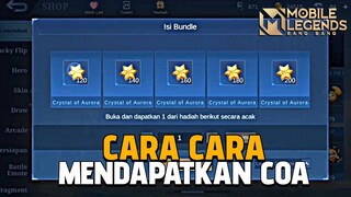 CARA CARA MENDAPAT KAN COA ( crystal of aurora )