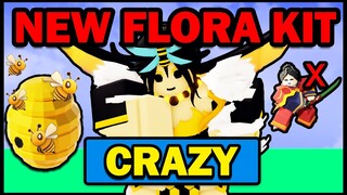 *NEW* OP FLORA KIT... (Roblox Bedwars)