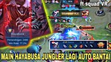 Stenly Hayabusa Jungler auto bantai ! ft Squad VR | Mobile Legends