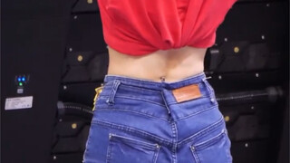 后背视角 李多慧 啦啦队完美身材