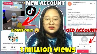 NEW TIKTOK ACCOUNT *1 MILLION VIEWS AGAD ! 😲 (Hindi kami makapaniwala)