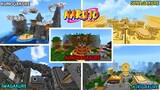 MAP NARUTO TERBESAR, TERLENGKAP, TERLUAS,TERKEREN MCPE ( Naruto Minecraft )