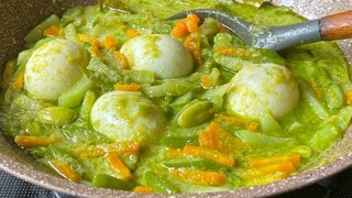 Juara dimasak seperti ini‼️ Olahan sayur campur & telur pake nasi / lontong oke banget