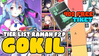 400x GACHA! GAME TER F2P, SETIAP HARI DAPAT SSR KARAKTER FREE 380 TIKET 70 GIFTCODE - STARSEED
