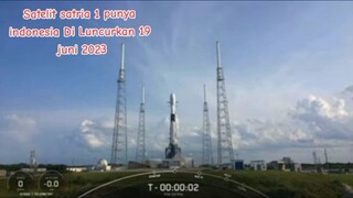 momen peluncuran satelit pertama Indonesia menuju luar angkasa, (satria 1)👍👍