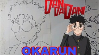 mengambar anime dandadan okarun