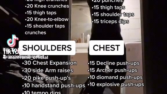 Calisthenics workout