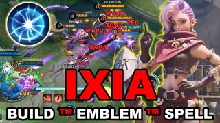 IXIA IS HERE! | IXIA BEST BUILD ~ EMBLEM ~ SPELL | MLBB