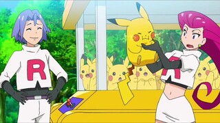 Team Rocket mencari Pikachu VS Ash mencari Pikachu, yang menunjukkan persahabatan yang mendalam anta