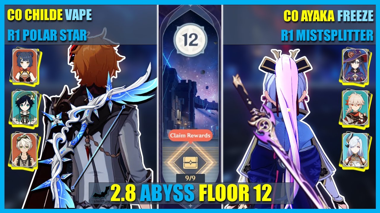 New 2 8 Spiral Abyss Floor 12 Lineup First Clear Genshin Impact Bilibili