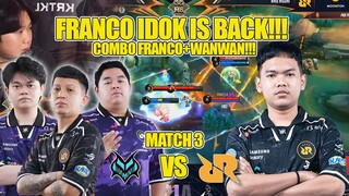 COMBO FRANCO+WANWAN MEMBUAHKAN KEMENANGAN!! KNOCKOUT STAGE BO 3 MATCH 2 RRQ HOSHI VS TEAM VAMOS M6 !