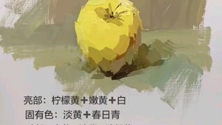 วาดแอปเปิลสีน้ำแบบง่ายสุดๆ ด้วย 12 เส้น