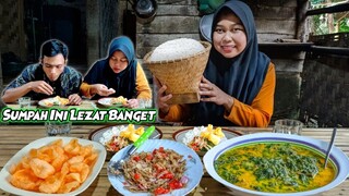 Cuma Ada Diatas POHON, Auto Nambah Nasi Kalo Masak Gulai PUCUK DAUN ini, Teri Pedas SAMBeL MENTAH