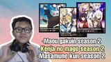 Bahas Maou gakuin season 2,Kenja no mago season 2,Masamune kun season 2 ||Request subscriber