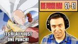 IS THERE SUCH A THING AS TOO STRONG? - One Punch Man Episode 1 - Rich Reaction