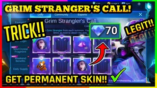 TRICK!! HOW TO GET NATALIA SKIN GRIM STRANGLER (70 DIAMOND DRAW)! - MLBB