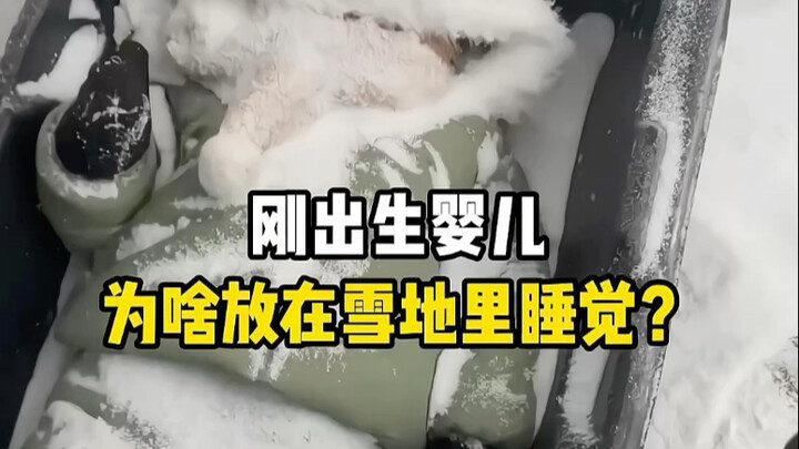 Why would you let a newborn baby sleep in freezing cold weather? #Baby #OverseasParenting #NordicCou