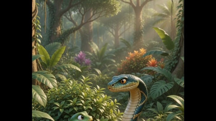 Jungle Adventure: Boy Meets The Magical Snakes! 🐍🌳 | 3D Animal Story