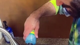 A visually impaired man shows how he lives