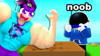 PRO vs NOOB in Arm Wrestling Simulator!!