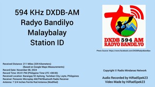 594 KHz DXDB-AM Radyo Bandilyo Malaybalay Bukidnon Station ID