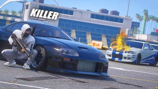 SKYLINE R34 HANCUR OLEH ORANG INI ! SKYLINE R34 vs SUPRA MK4 !!! GTA 5 ROLEPLAY