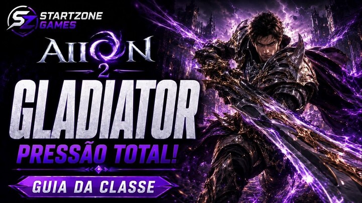 AION 2 Gladiator Guerreiro Forte no PvP e Bom Para Party
