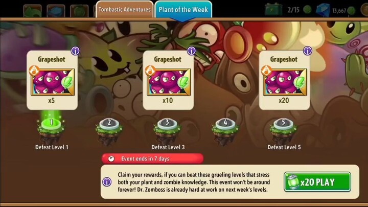 Plant Of The Week 37 Y 2026 - Grape Shot | Plant of The Week 37 September 2026 | PvZ 2